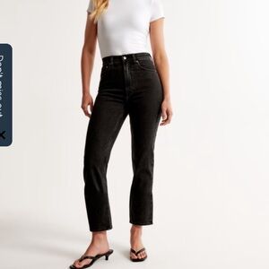 Abercrombie Ankle Straight Ultra High Rise Jean